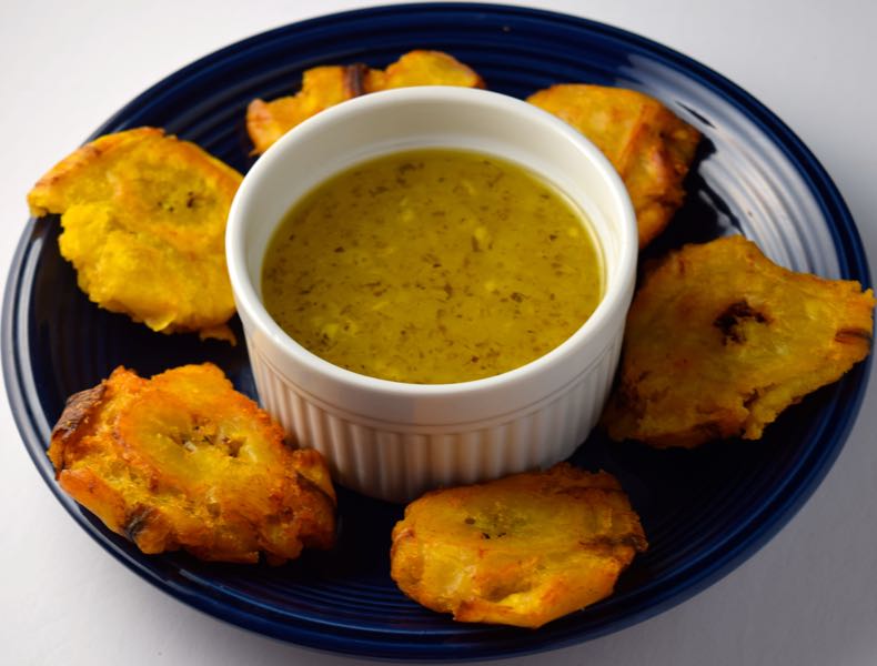 Garlic Herb Grilled Tostones