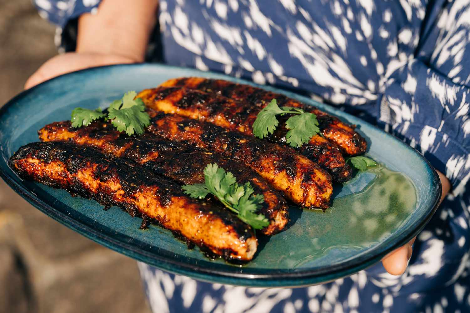 Spicy Grilled Tostones