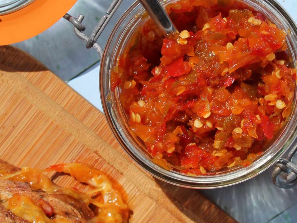 GOOD DIPPING SAUCE FOR JERK CHICKEN: Spicy Jamaican Relish