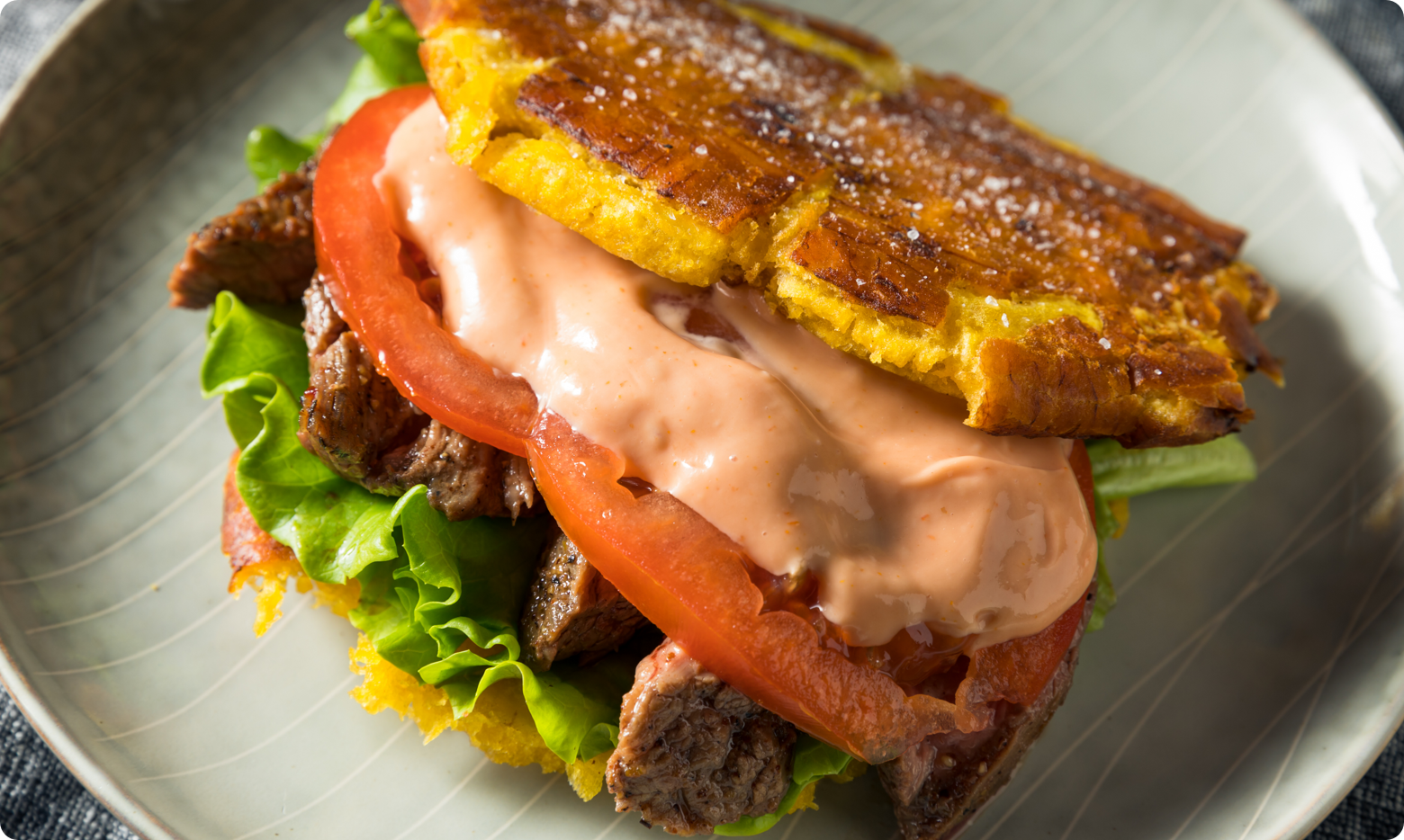 Jibarito is an innovative sandwich that originated from the Puerto Rican