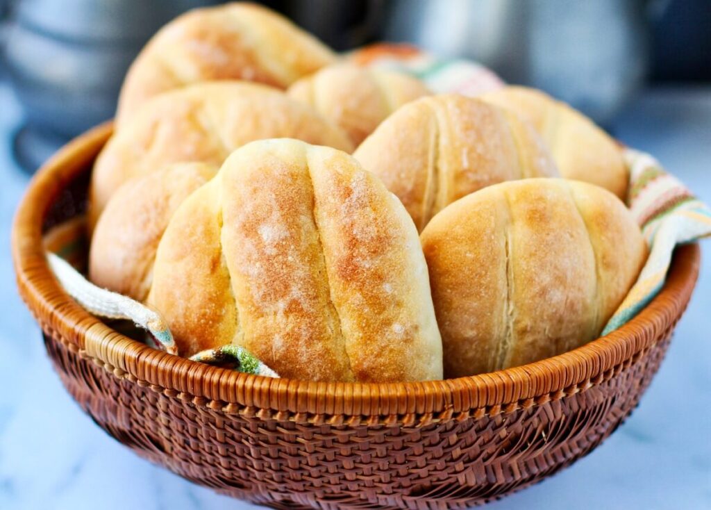 telera, a soft, round bread that is a staple during the holidays