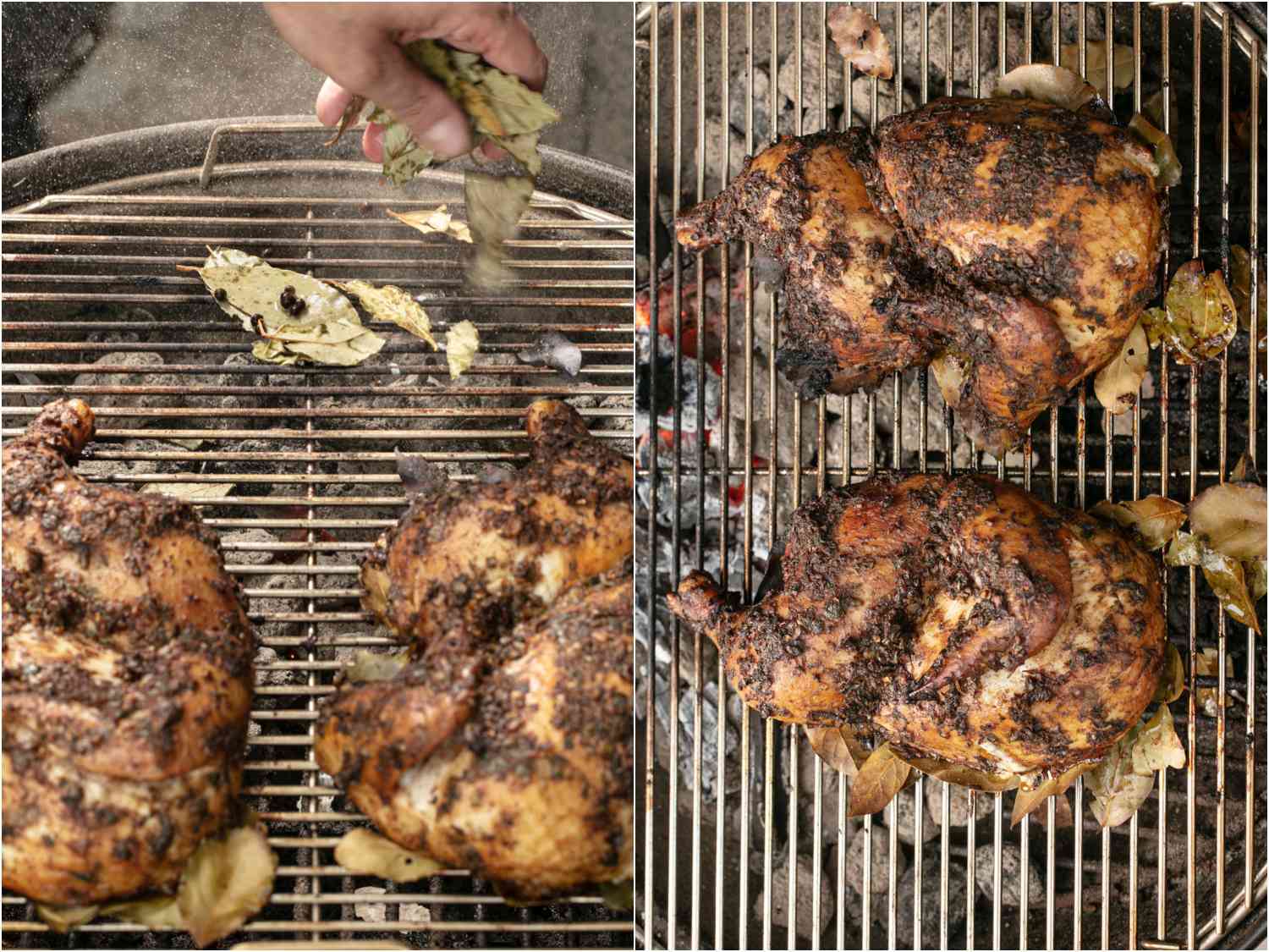 Managing the Grill while Grilling jerk chicken