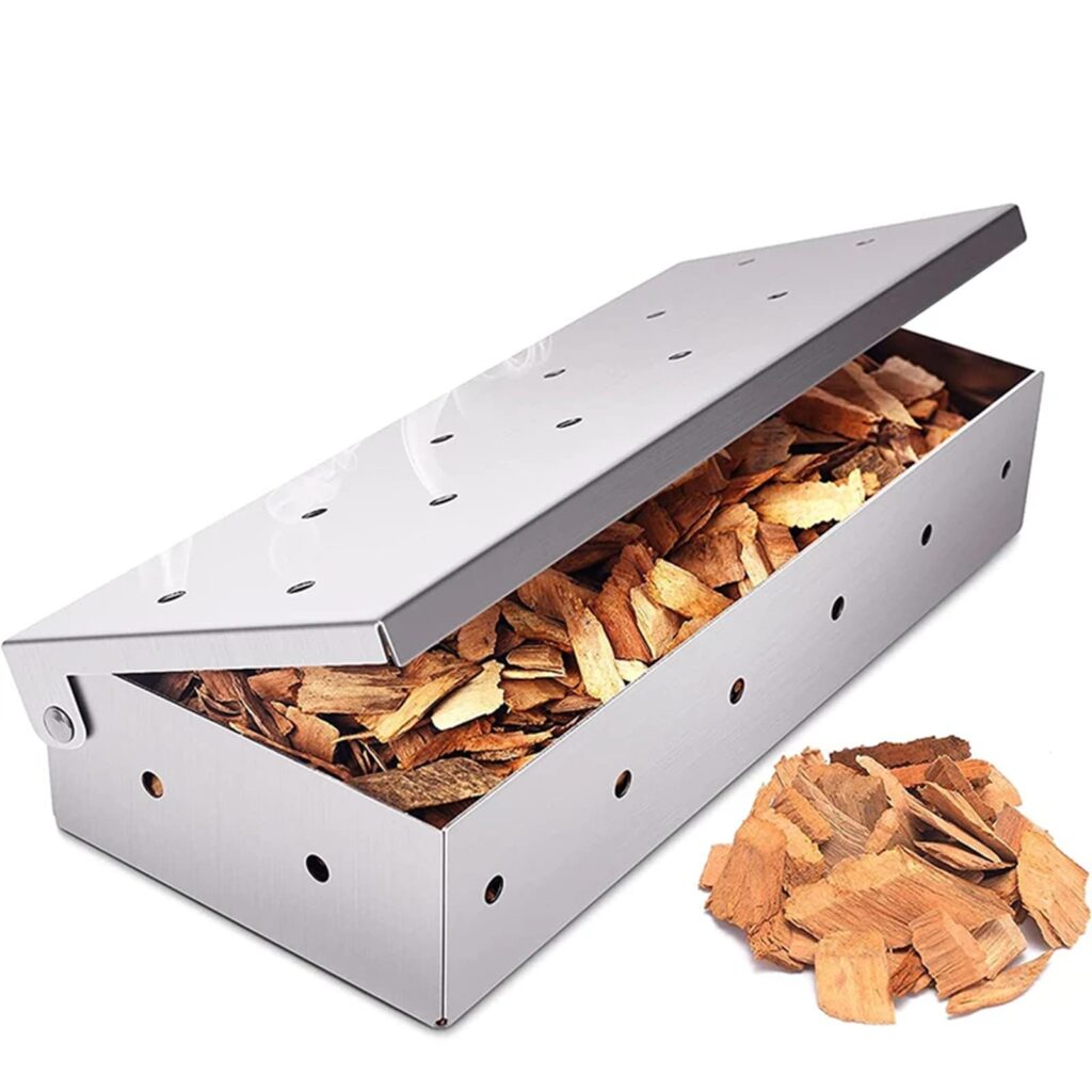 wood chips smoker box