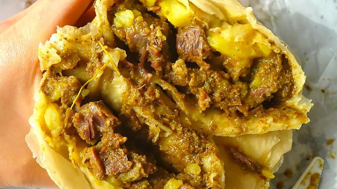 CARIBBEAN POTATO DISHES: Potato Roti from Trinidad