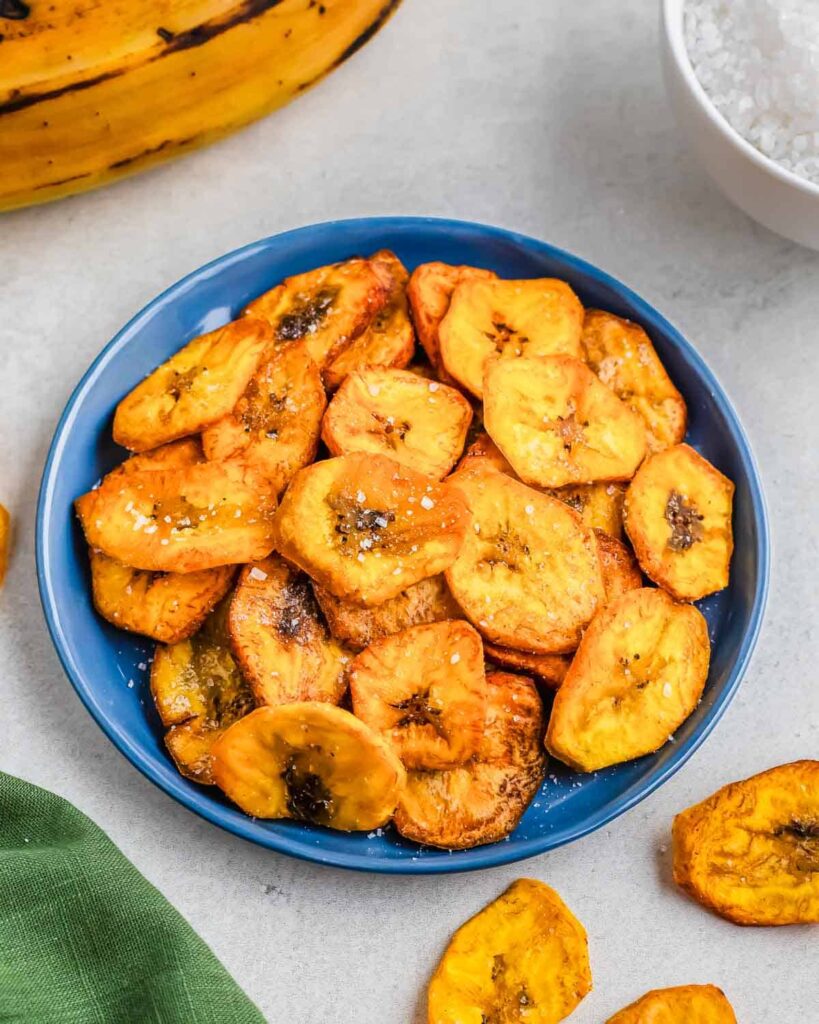 Tostones (Fried Plantain Chips)with Mofongo