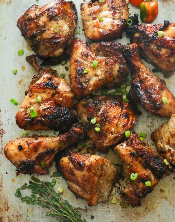 After the chicken is off the grill, it’s tempting to eat it right away. Give it about 10 minutes to rest.
