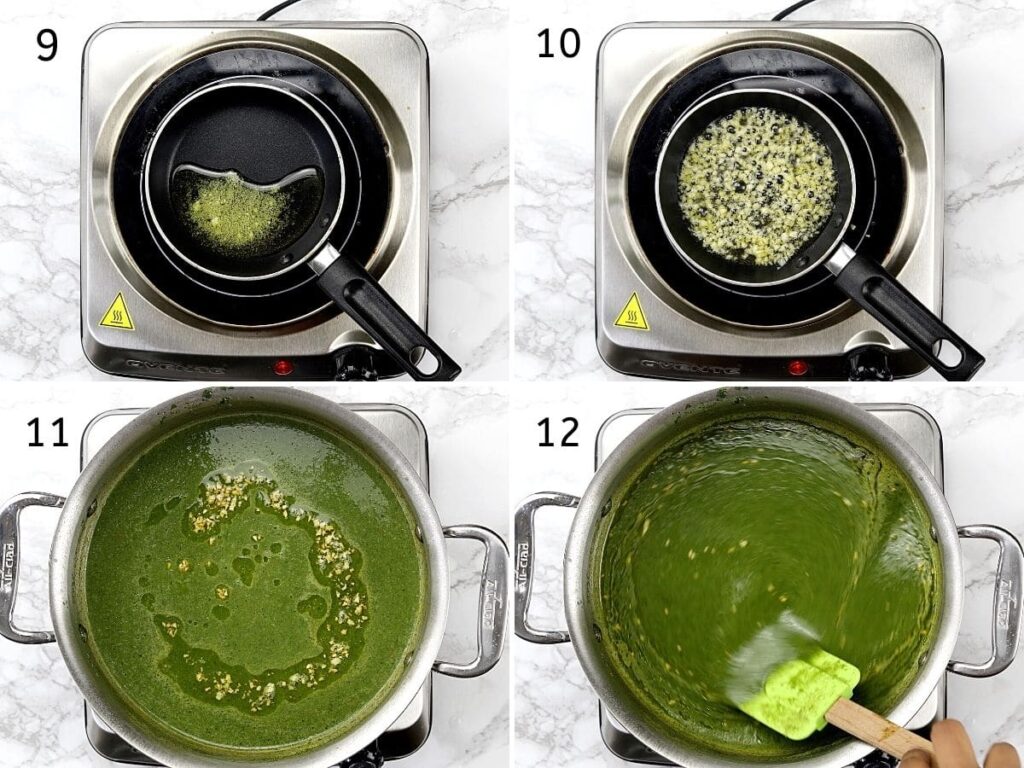 Step-by-Step Cream of callaloo soup