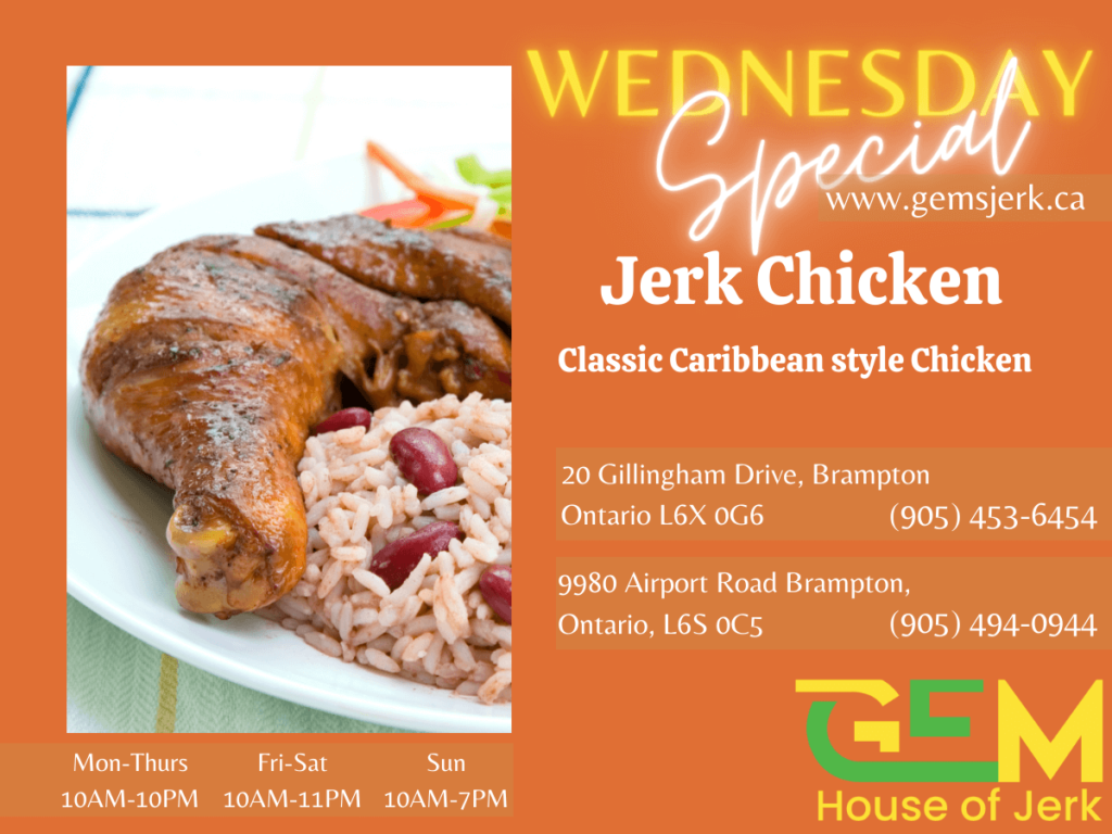 Special Restaurant Menus Celebrates Jerk Chicken Day