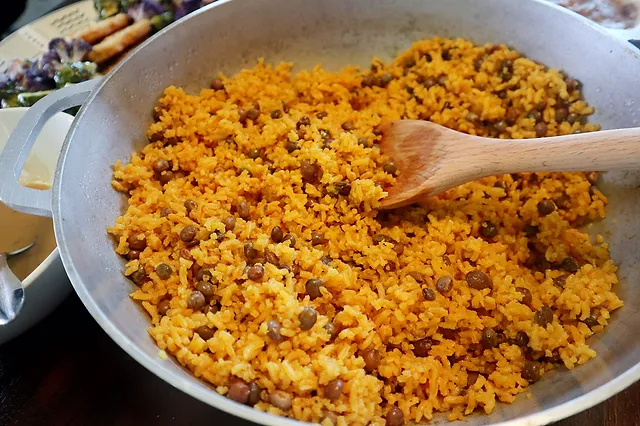 combining these Asian flavors with the traditional Puerto Rican Arroz con Gandules, we’re creating a fusion dish that’s sure to delight taste buds.