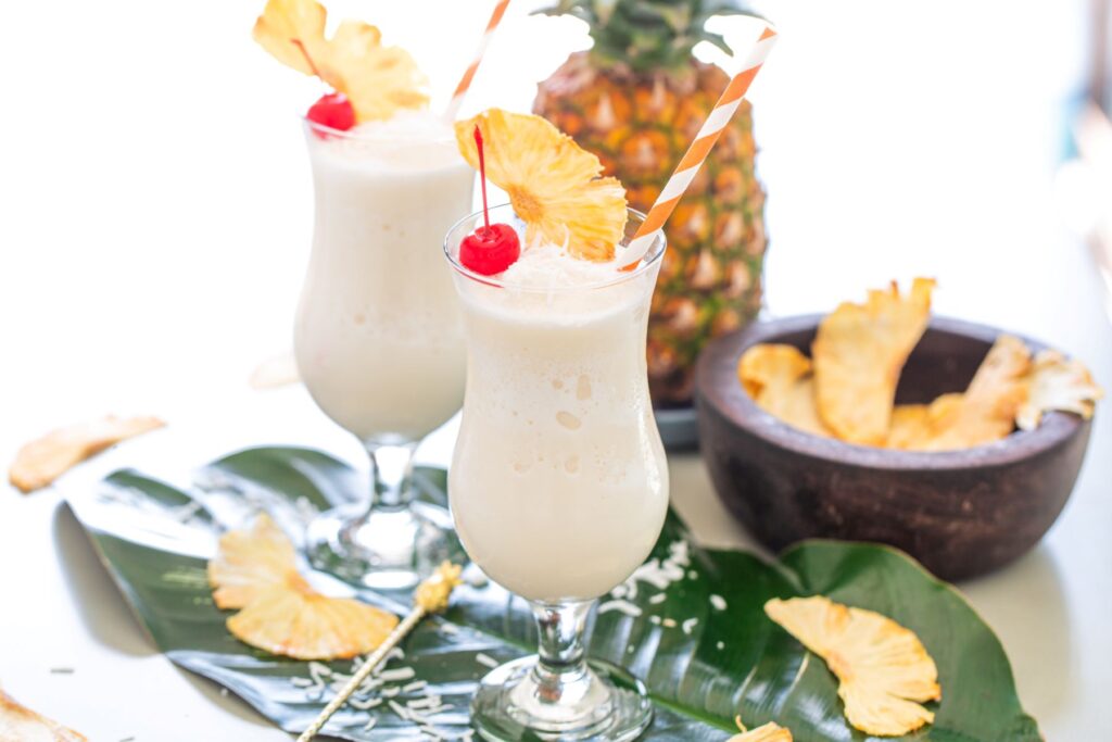 Drinks: You can have water, juice, or even a special drink like piña colada.