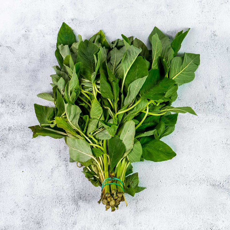 Fresh callaloo leaves: