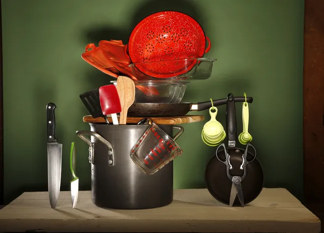 A large pot , A cutting board A sharp knife   A spoon   Measuring cups and spoons  A blender