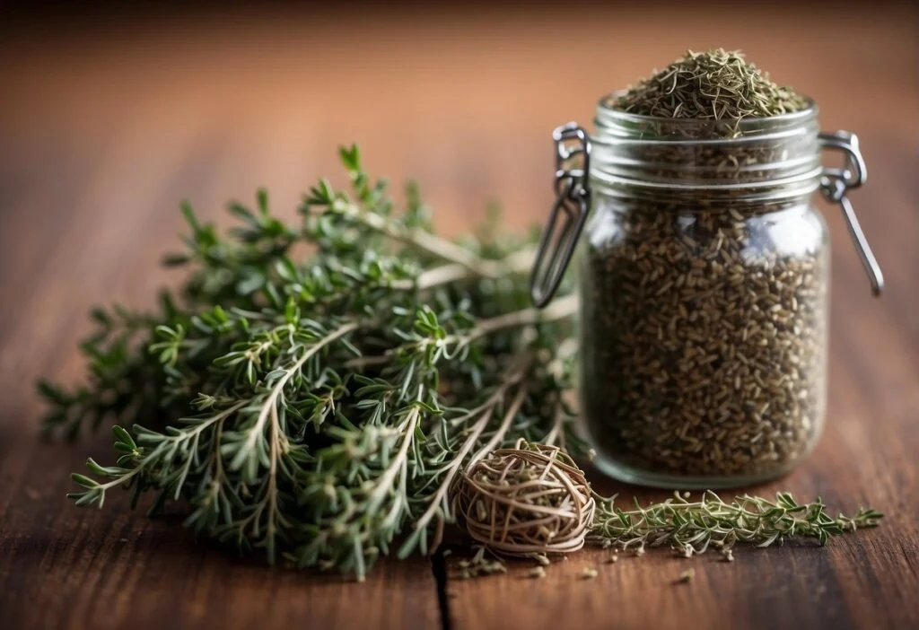 dried thyme or a few sprigs of fresh thyme