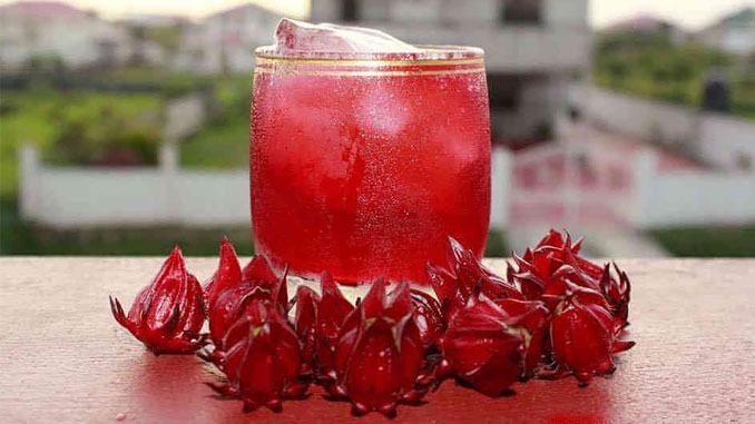 Sweetening bajan Sorrel Drink