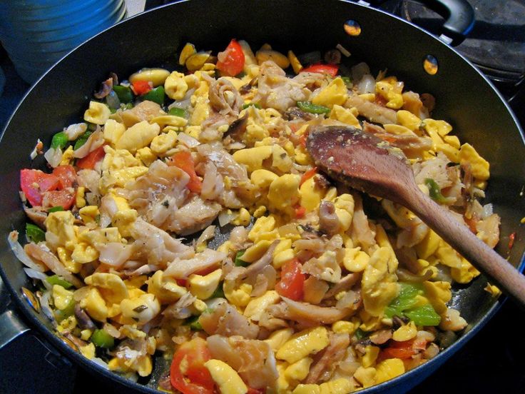 Reheating  Ackee and Saltfish in oven or stove