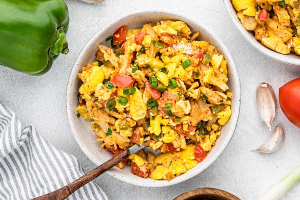 What substances are saltfish and ackee composed of?