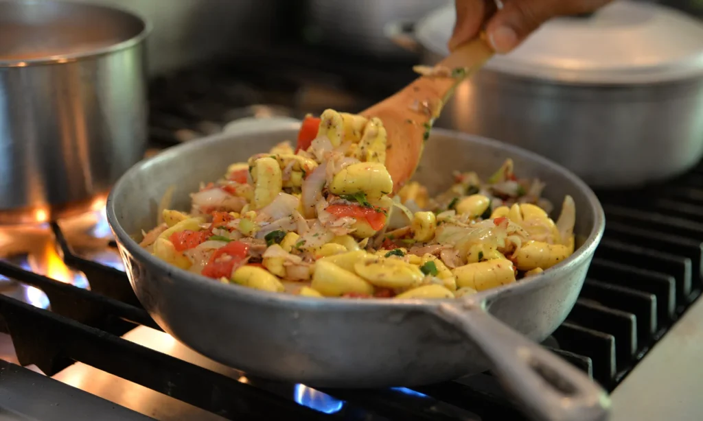 Combining Fish with Ackee Fish with Ackee