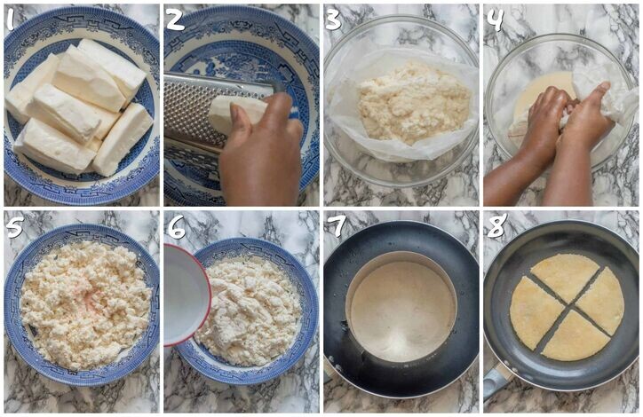 Preparation Steps for jamaican bammy