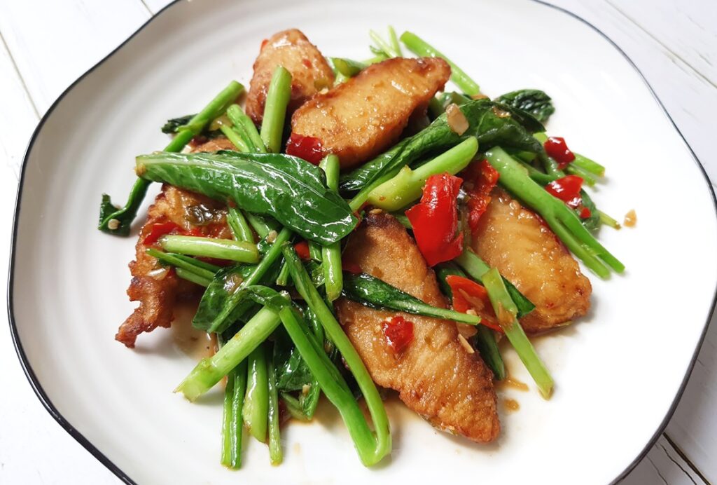 Salted Fish and Broccoli Stir-Fry