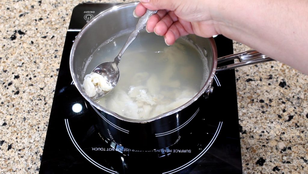 Pre-Boil Preparation of Bacalao