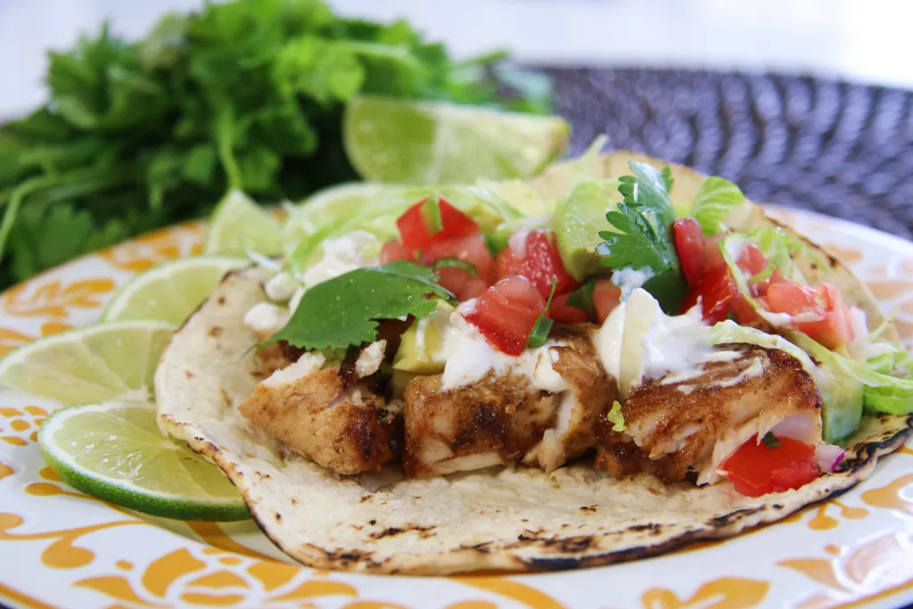 Salted Fish Tacos with Fresh Salsa