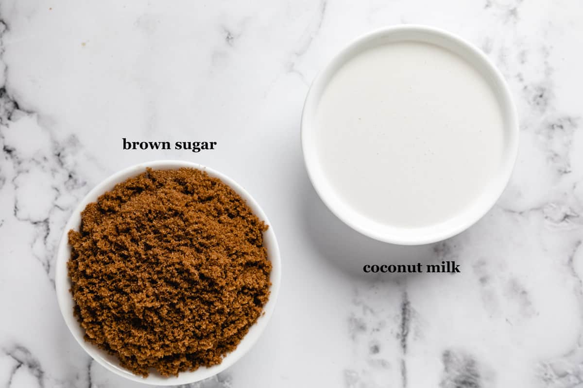 Coconut Milk   and Brown Sugar