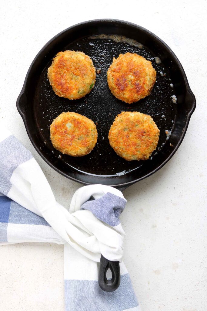 Frying the Fish Cakes