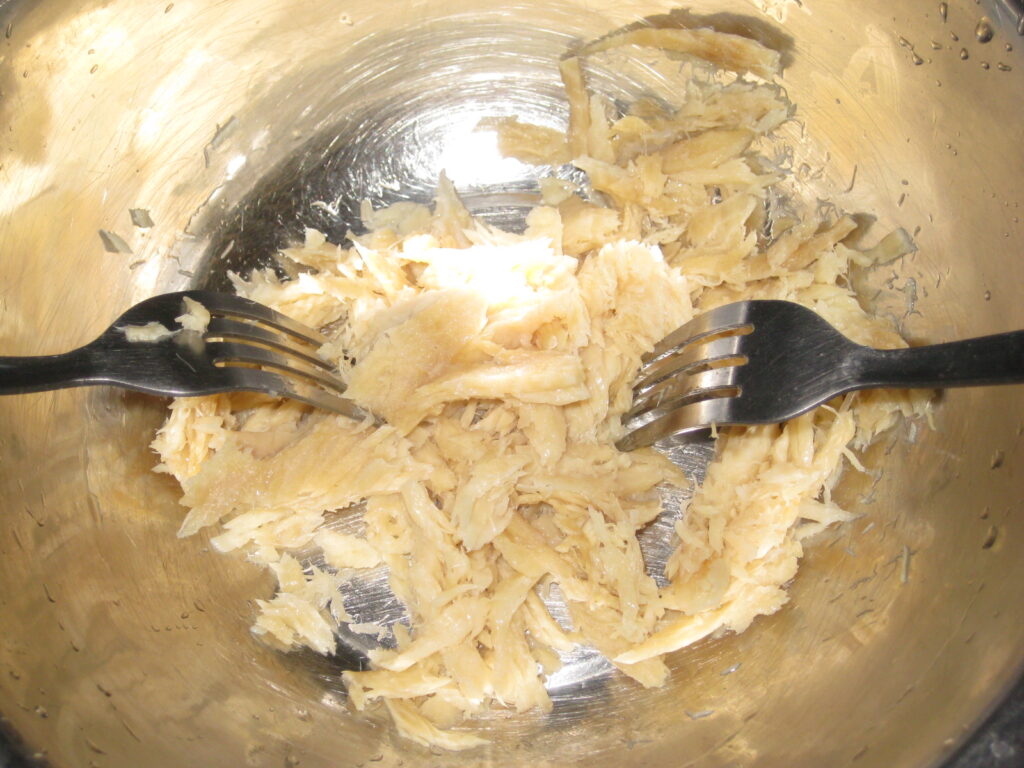 Preparing the Saltfish