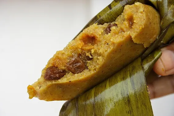 Bajan Conkies (Sweet Cornmeal Pudding)