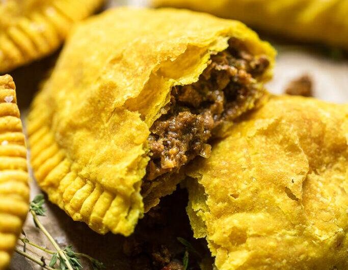 Caribbean food flaky patties Recipe
