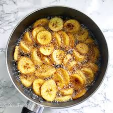 Frying the Plantains