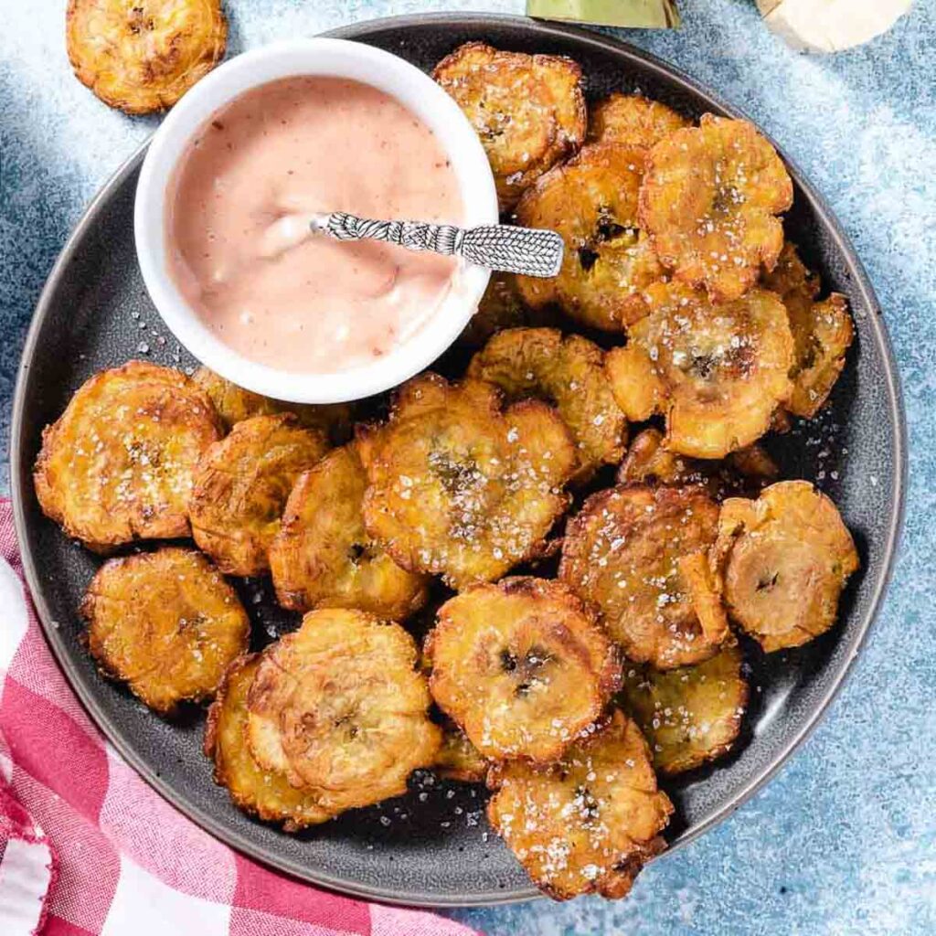 Puerto Rican Spicy Sauce Tostones