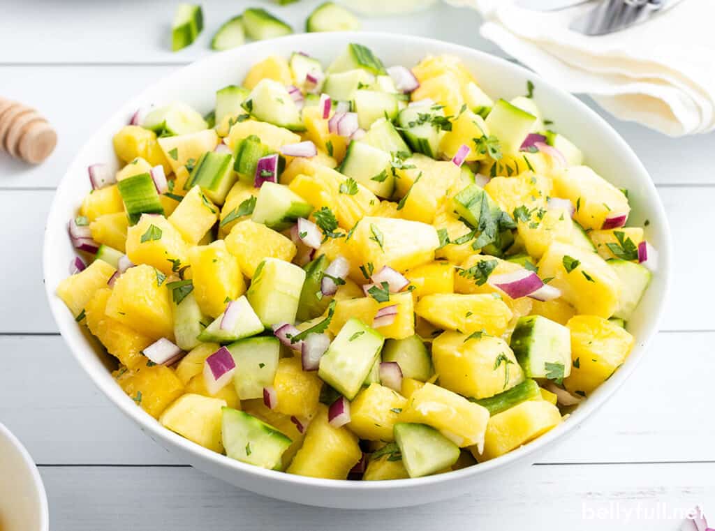 Pineapple Cucumber Salad:
