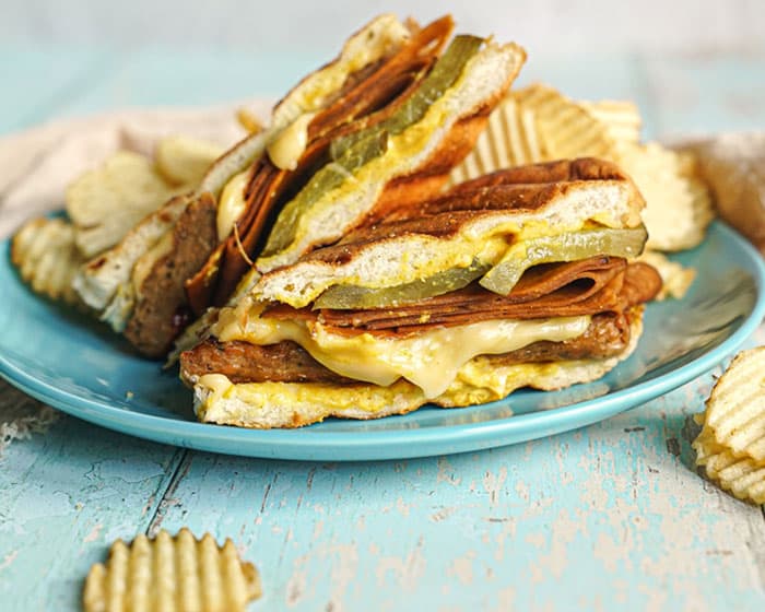 Vegetarian Cuban sandwich recipe