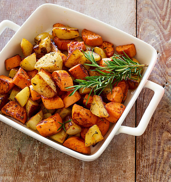 Roasted Sweet Potatoes: