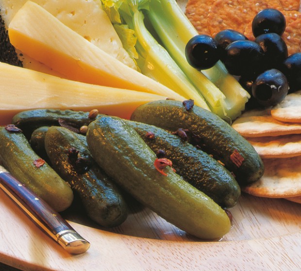 Cheese and cucumber  Pickles