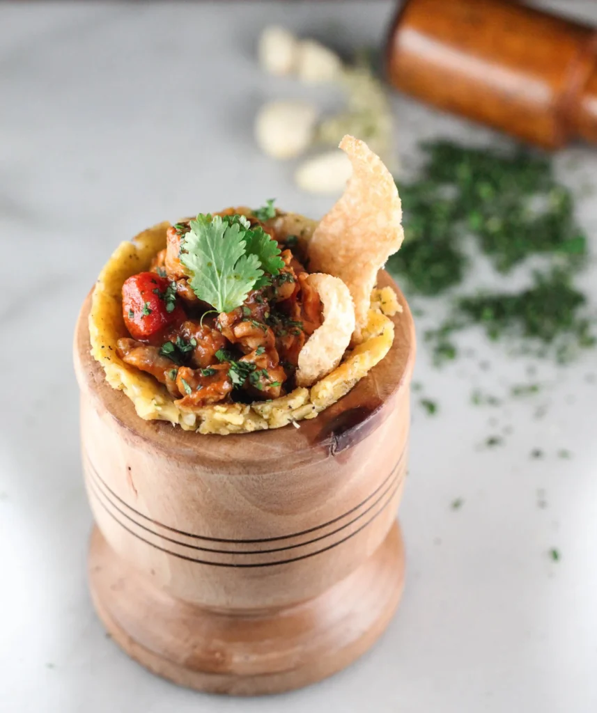   Mofongo with Chicken And Herbs 