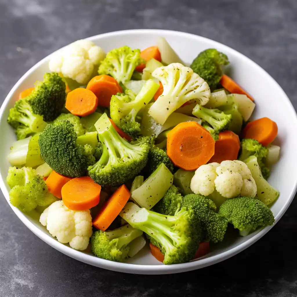 Vegetables: Add a side of steamed vegetables like broccoli or carrots to bring a fresh crunch and vibrant color to your plate.