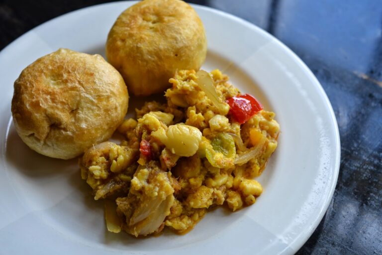 Saltfish dumplings