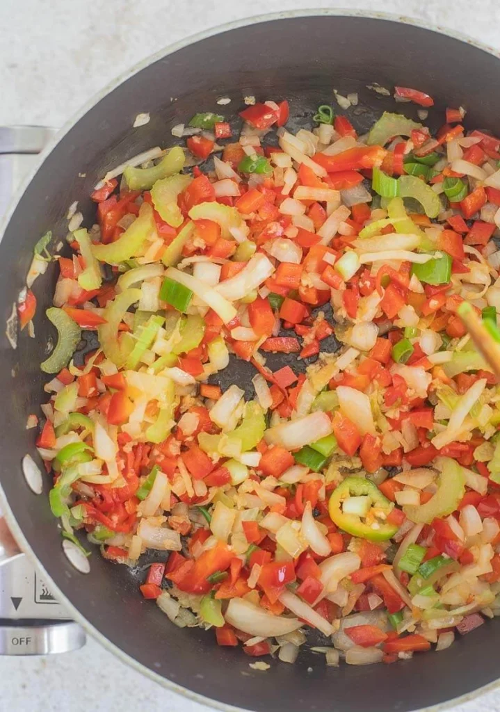 Combining Ingredients for the Stew Saltfish