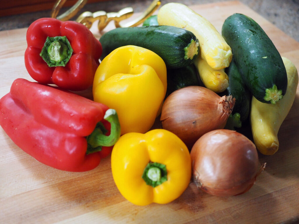 Ingredients to make saltfish 