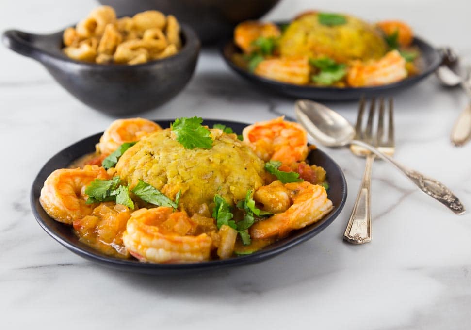 Seafood mofongo with shrimp, crab, and lobster for a flavorful and nutritious twist on a Puerto Rican classic